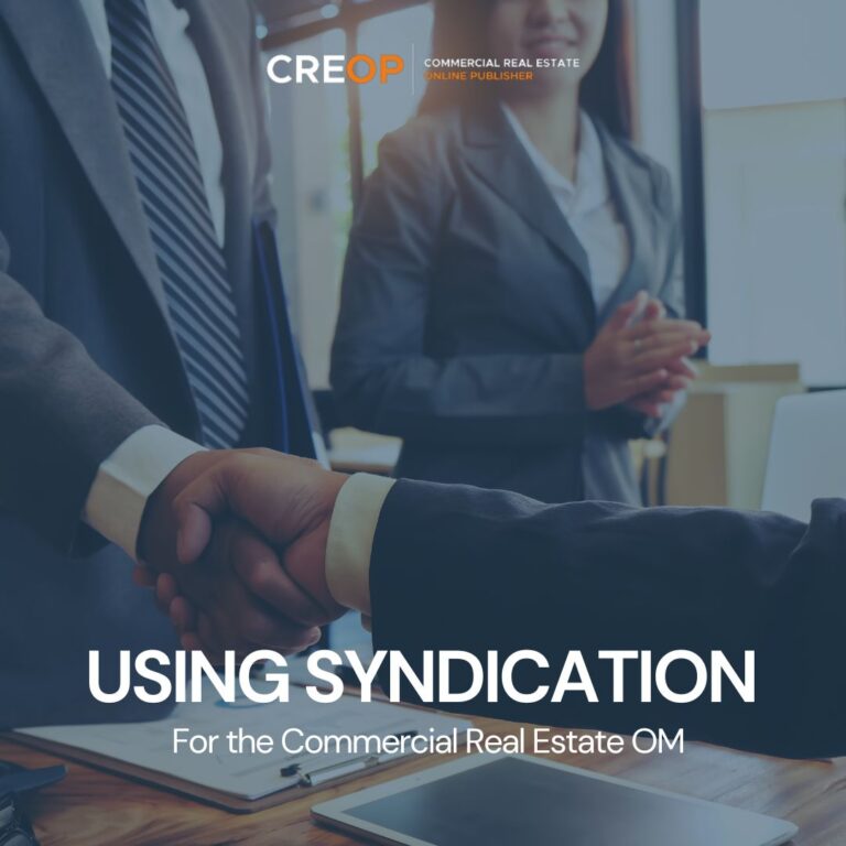 Header image for Using Syndication for the Commercial Real Estate OM blog post